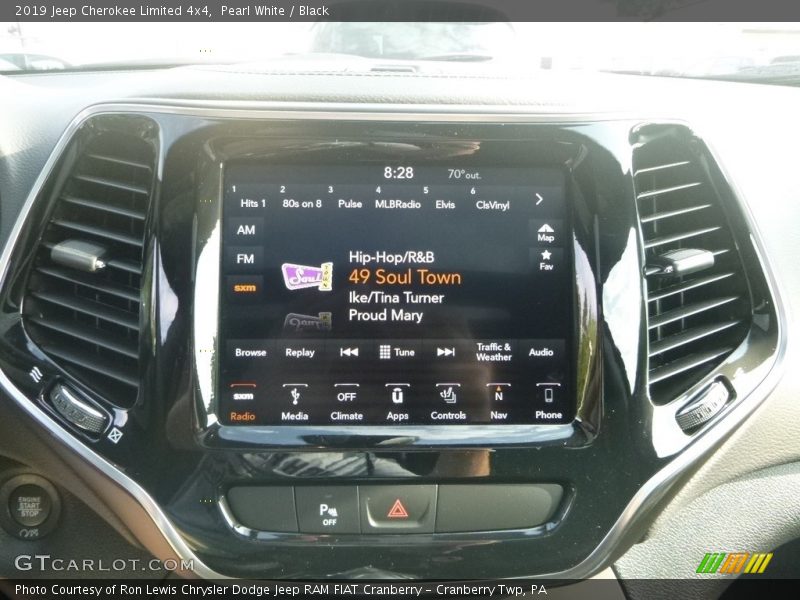 Pearl White / Black 2019 Jeep Cherokee Limited 4x4