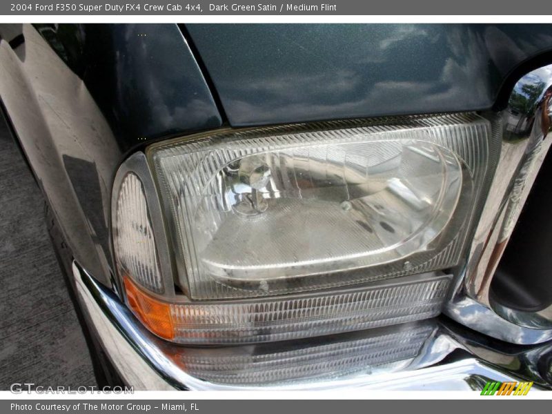 Dark Green Satin / Medium Flint 2004 Ford F350 Super Duty FX4 Crew Cab 4x4