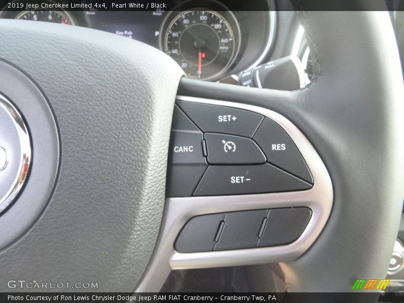 Pearl White / Black 2019 Jeep Cherokee Limited 4x4