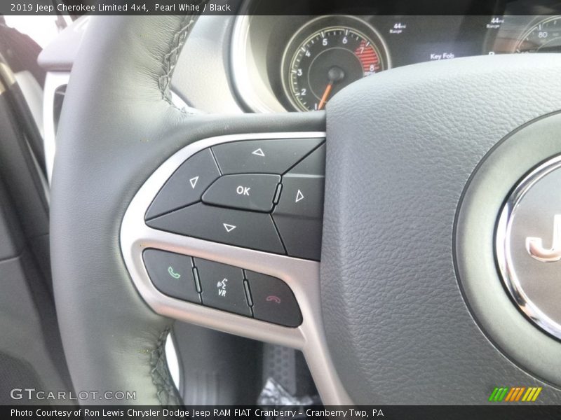 Pearl White / Black 2019 Jeep Cherokee Limited 4x4