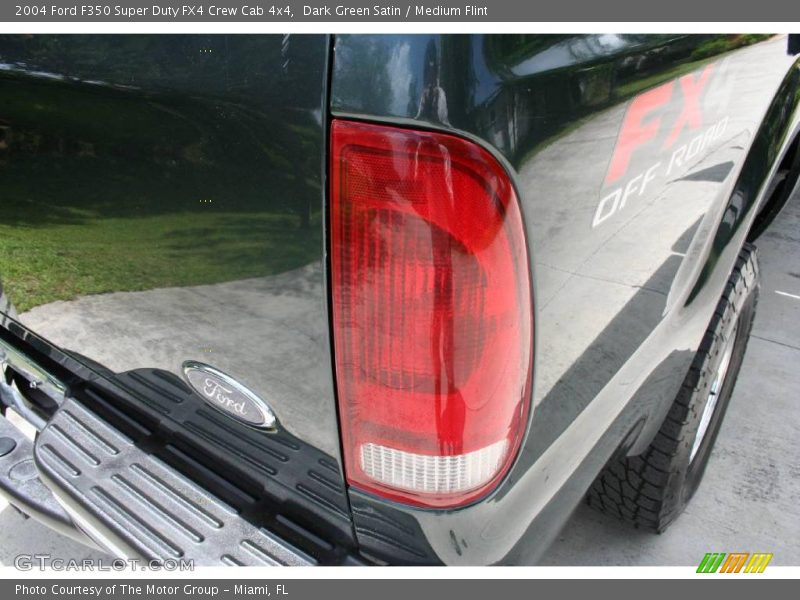 Dark Green Satin / Medium Flint 2004 Ford F350 Super Duty FX4 Crew Cab 4x4