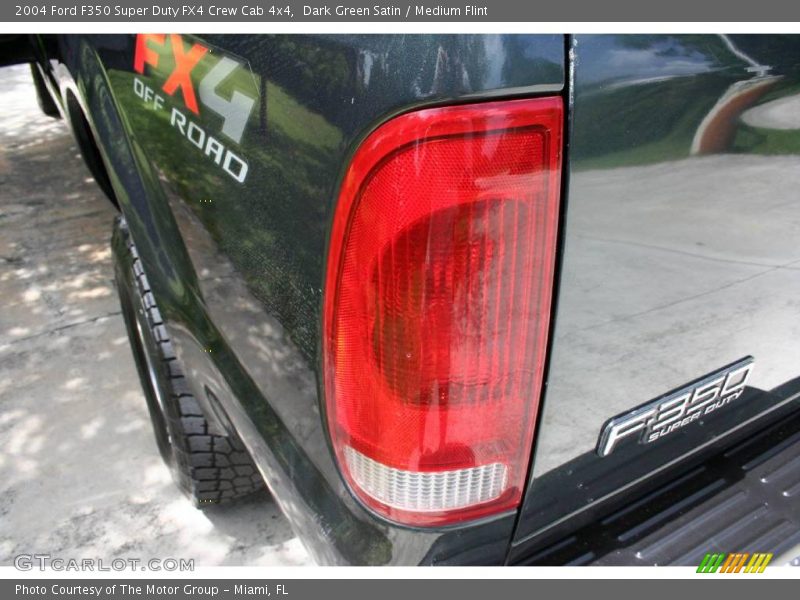 Dark Green Satin / Medium Flint 2004 Ford F350 Super Duty FX4 Crew Cab 4x4