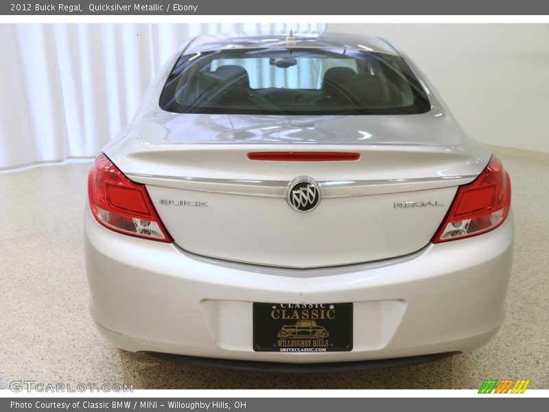 Quicksilver Metallic / Ebony 2012 Buick Regal