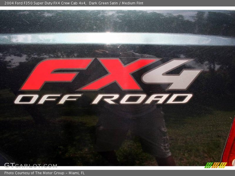 Dark Green Satin / Medium Flint 2004 Ford F350 Super Duty FX4 Crew Cab 4x4