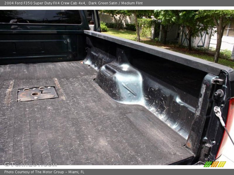 Dark Green Satin / Medium Flint 2004 Ford F350 Super Duty FX4 Crew Cab 4x4