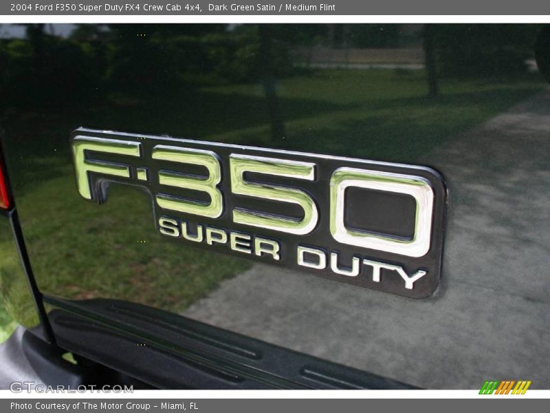 Dark Green Satin / Medium Flint 2004 Ford F350 Super Duty FX4 Crew Cab 4x4