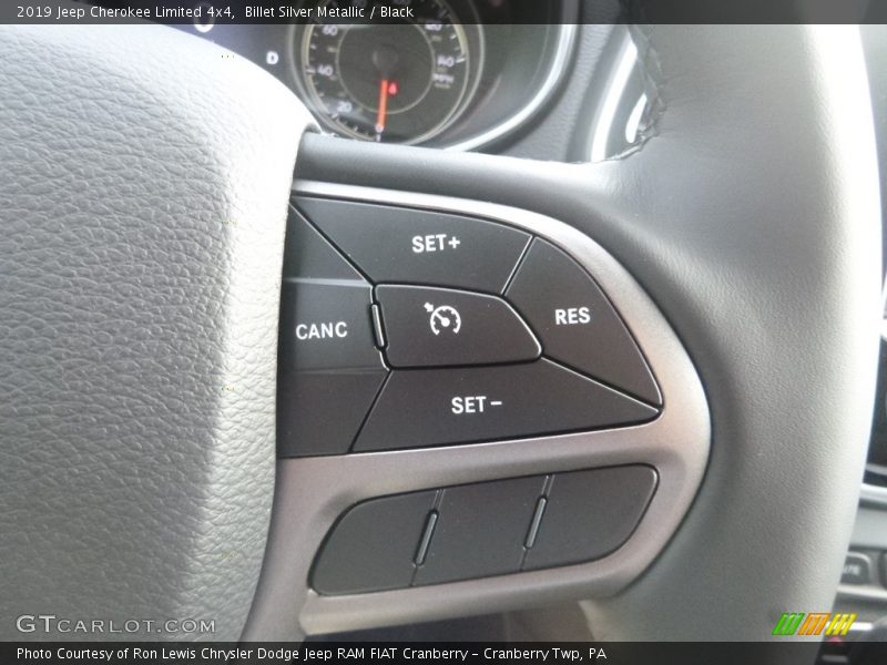 Billet Silver Metallic / Black 2019 Jeep Cherokee Limited 4x4