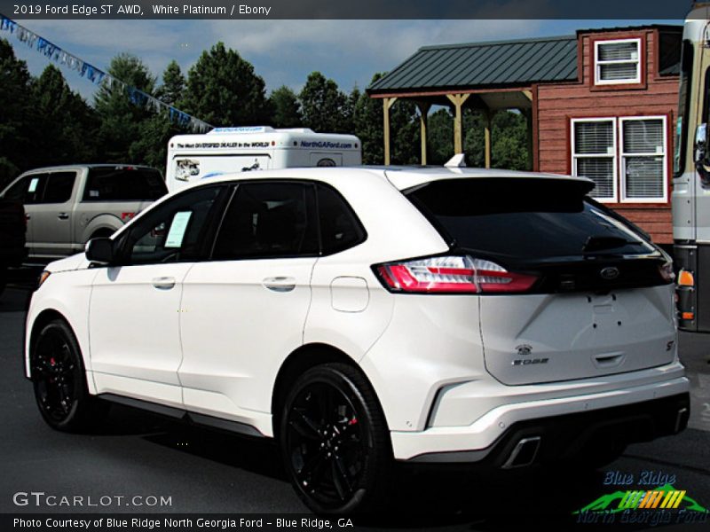 White Platinum / Ebony 2019 Ford Edge ST AWD
