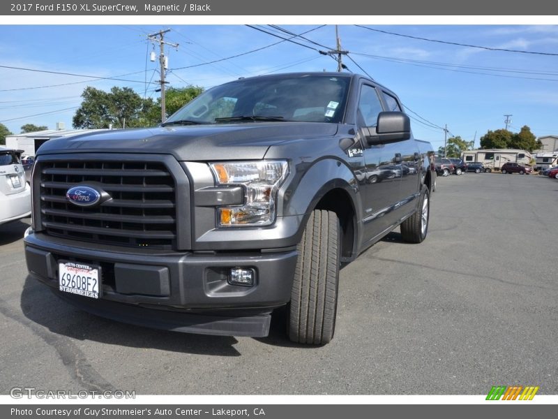 Magnetic / Black 2017 Ford F150 XL SuperCrew