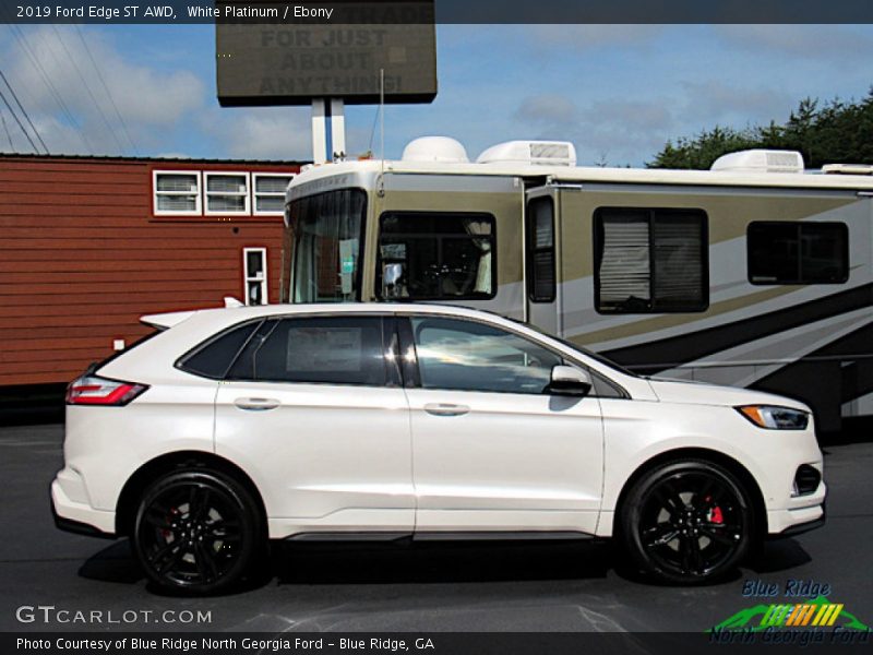 White Platinum / Ebony 2019 Ford Edge ST AWD