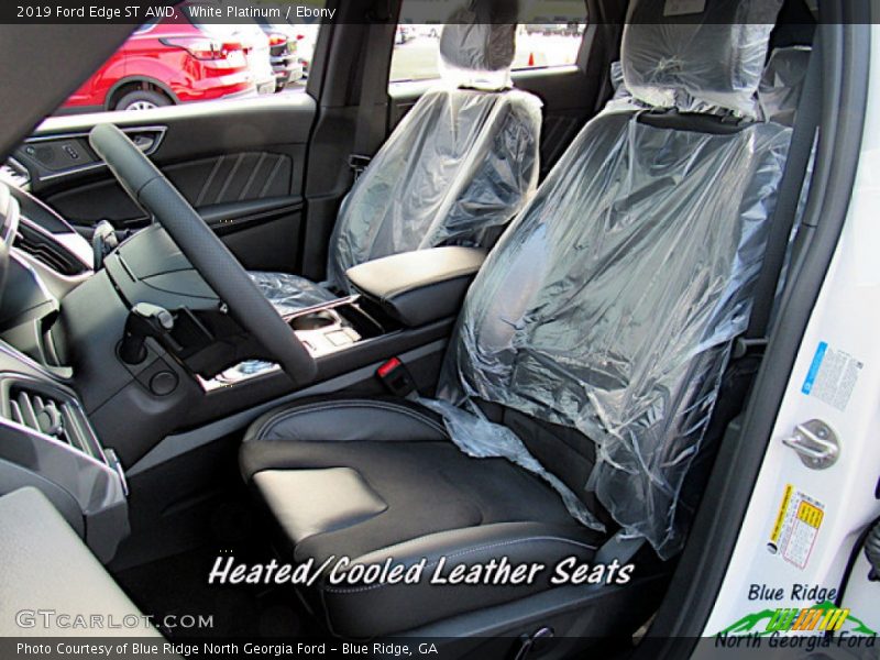 White Platinum / Ebony 2019 Ford Edge ST AWD