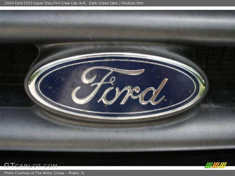 Dark Green Satin / Medium Flint 2004 Ford F350 Super Duty FX4 Crew Cab 4x4