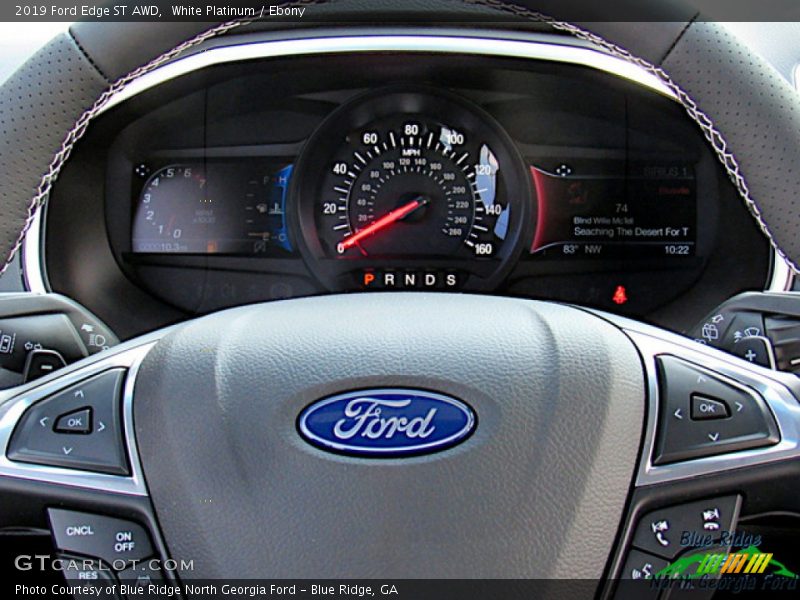 White Platinum / Ebony 2019 Ford Edge ST AWD