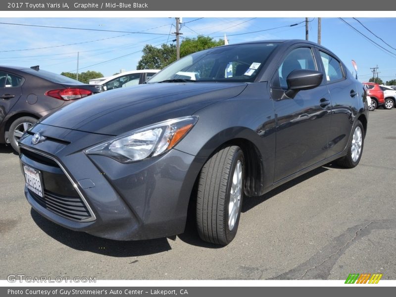 Graphite / Mid-Blue Black 2017 Toyota Yaris iA
