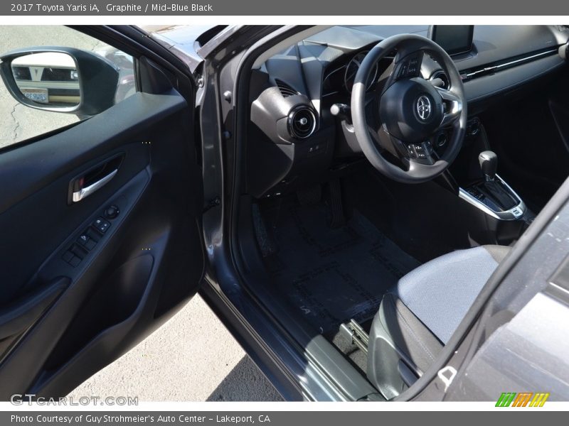 Graphite / Mid-Blue Black 2017 Toyota Yaris iA