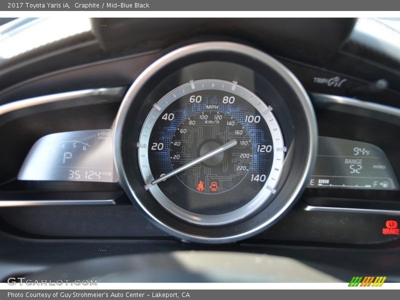Graphite / Mid-Blue Black 2017 Toyota Yaris iA