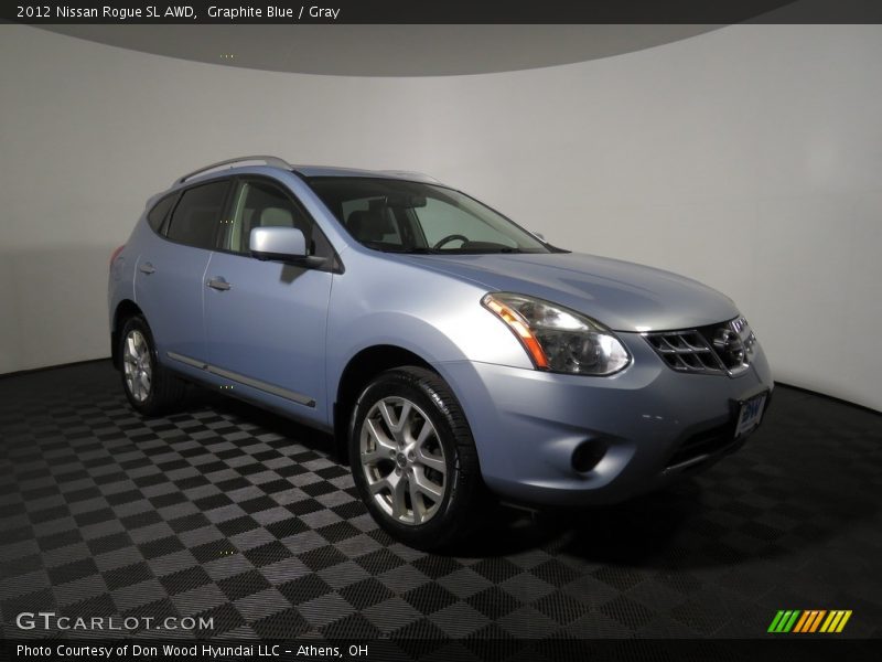 Graphite Blue / Gray 2012 Nissan Rogue SL AWD