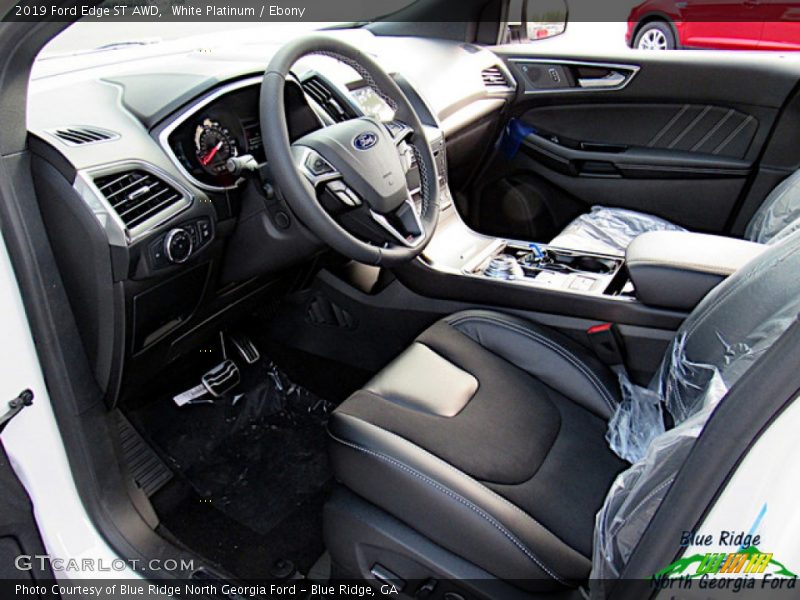 White Platinum / Ebony 2019 Ford Edge ST AWD