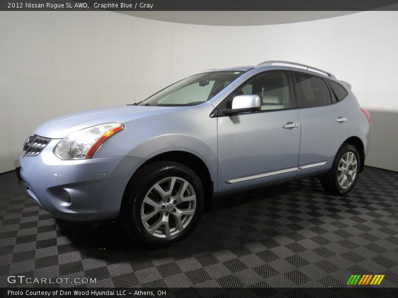Graphite Blue / Gray 2012 Nissan Rogue SL AWD