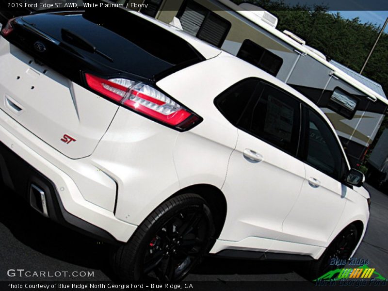 White Platinum / Ebony 2019 Ford Edge ST AWD