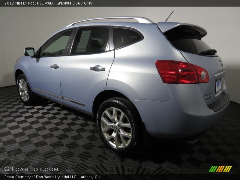 Graphite Blue / Gray 2012 Nissan Rogue SL AWD