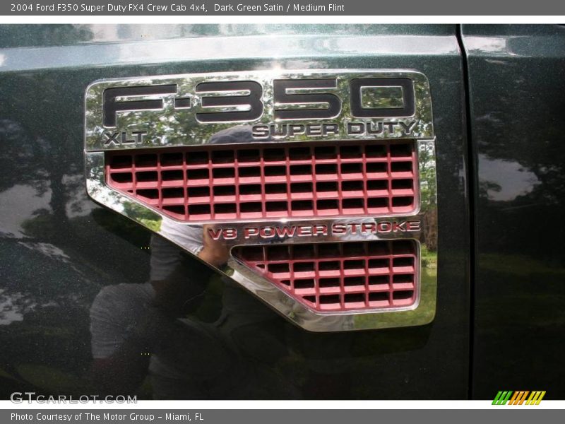 Dark Green Satin / Medium Flint 2004 Ford F350 Super Duty FX4 Crew Cab 4x4