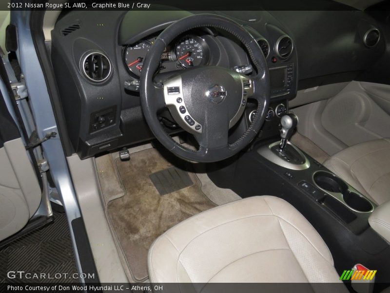 Graphite Blue / Gray 2012 Nissan Rogue SL AWD