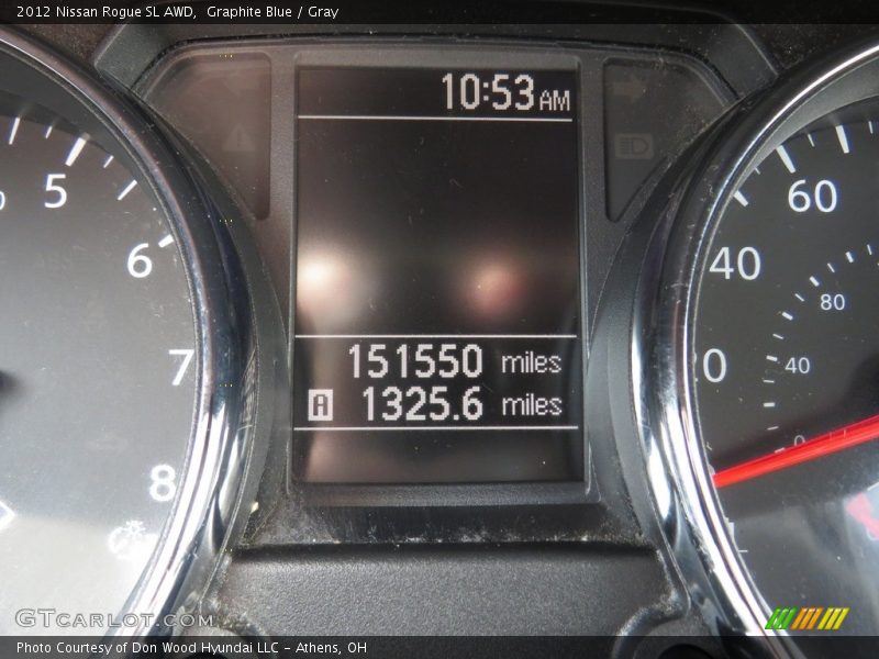 Graphite Blue / Gray 2012 Nissan Rogue SL AWD