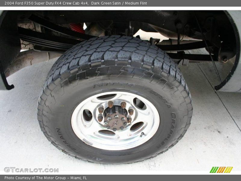 Dark Green Satin / Medium Flint 2004 Ford F350 Super Duty FX4 Crew Cab 4x4