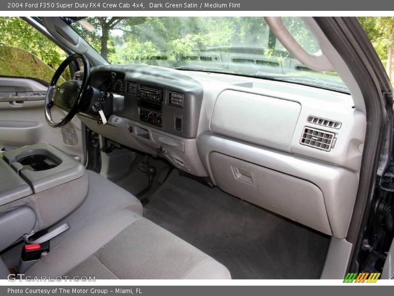 Dark Green Satin / Medium Flint 2004 Ford F350 Super Duty FX4 Crew Cab 4x4