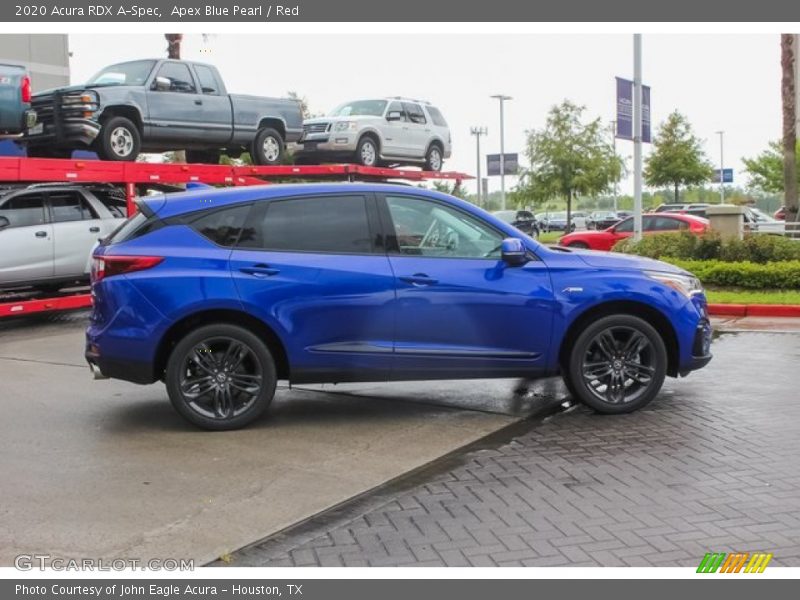 Apex Blue Pearl / Red 2020 Acura RDX A-Spec