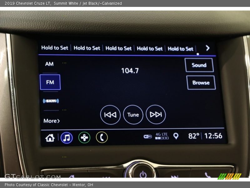 Summit White / Jet Black/­Galvanized 2019 Chevrolet Cruze LT