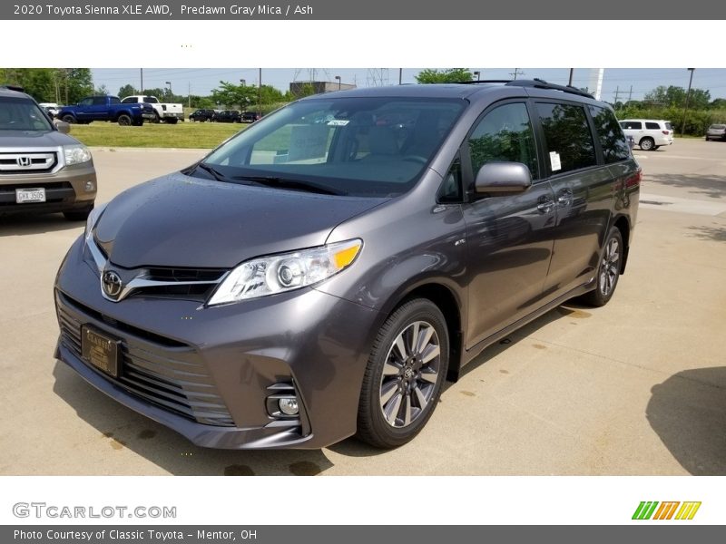 Predawn Gray Mica / Ash 2020 Toyota Sienna XLE AWD