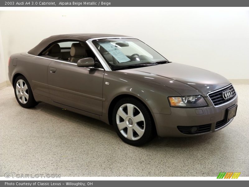 Alpaka Beige Metallic / Beige 2003 Audi A4 3.0 Cabriolet