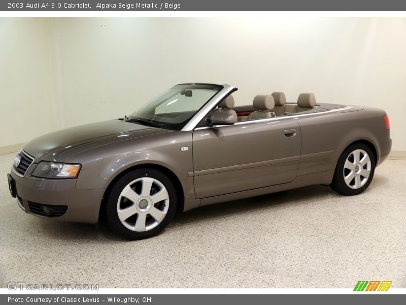 Alpaka Beige Metallic / Beige 2003 Audi A4 3.0 Cabriolet