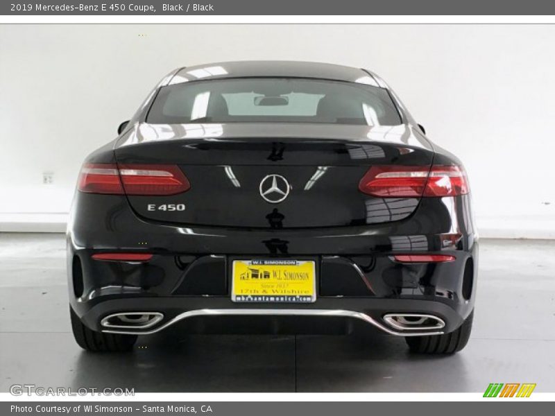 Black / Black 2019 Mercedes-Benz E 450 Coupe