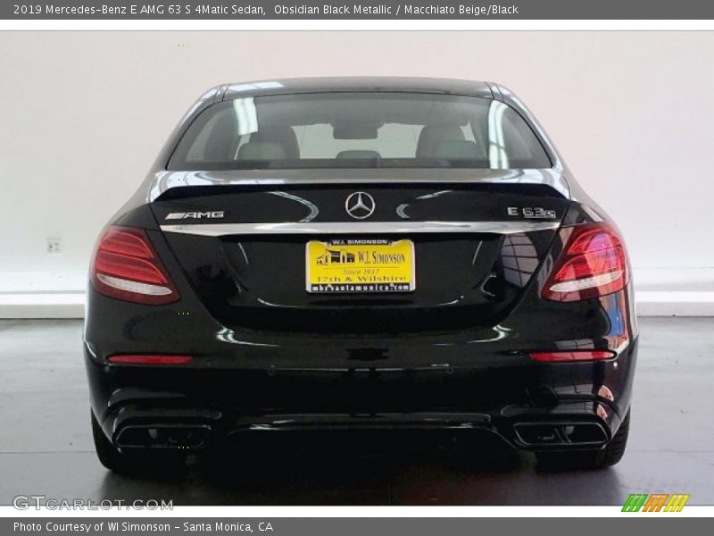 Obsidian Black Metallic / Macchiato Beige/Black 2019 Mercedes-Benz E AMG 63 S 4Matic Sedan