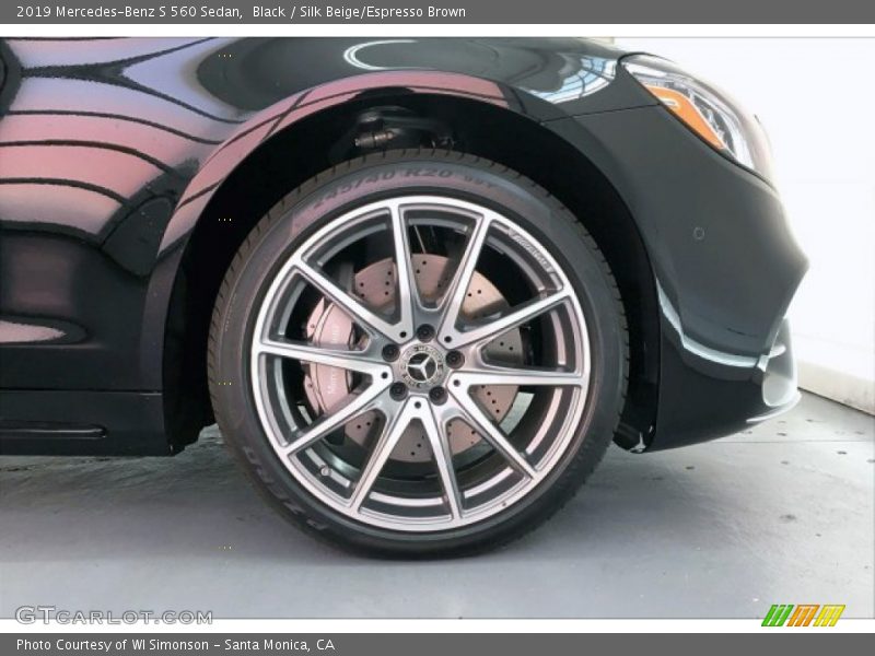 Black / Silk Beige/Espresso Brown 2019 Mercedes-Benz S 560 Sedan