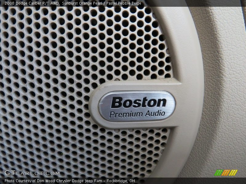 Sunburst Orange Pearl / Pastel Pebble Beige 2008 Dodge Caliber R/T AWD