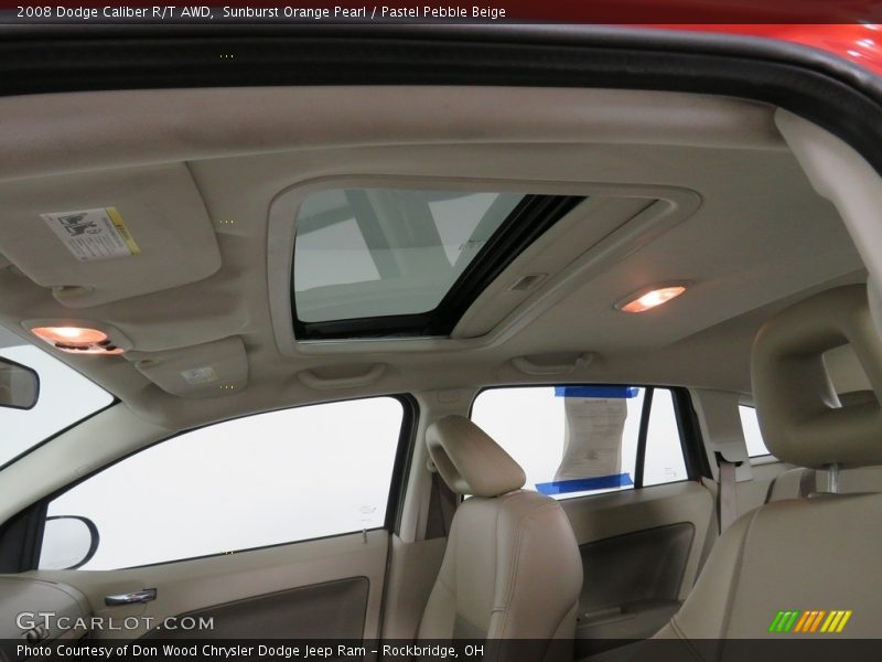 Sunburst Orange Pearl / Pastel Pebble Beige 2008 Dodge Caliber R/T AWD