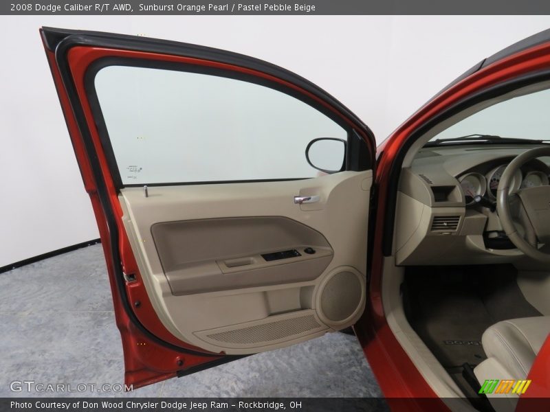 Sunburst Orange Pearl / Pastel Pebble Beige 2008 Dodge Caliber R/T AWD