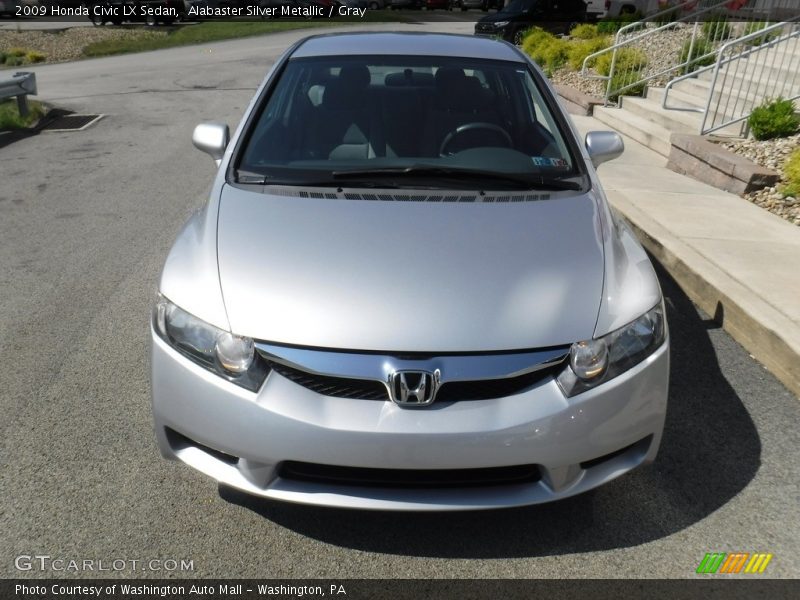 Alabaster Silver Metallic / Gray 2009 Honda Civic LX Sedan