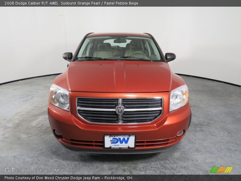 Sunburst Orange Pearl / Pastel Pebble Beige 2008 Dodge Caliber R/T AWD