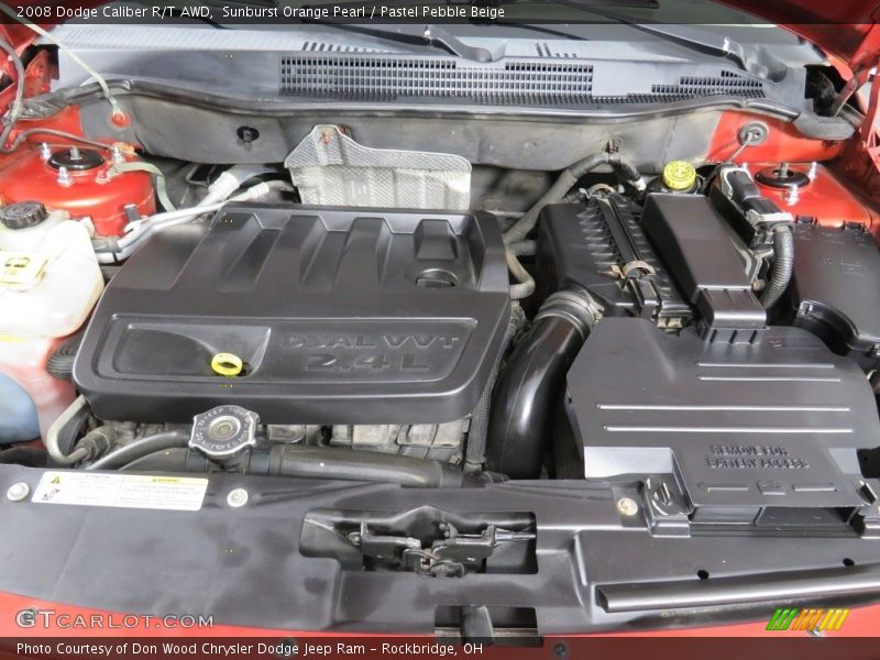 Sunburst Orange Pearl / Pastel Pebble Beige 2008 Dodge Caliber R/T AWD