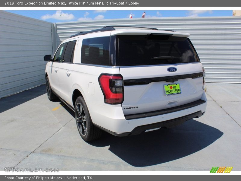 White Platinum Metallic Tri-Coat / Ebony 2019 Ford Expedition Limited Max
