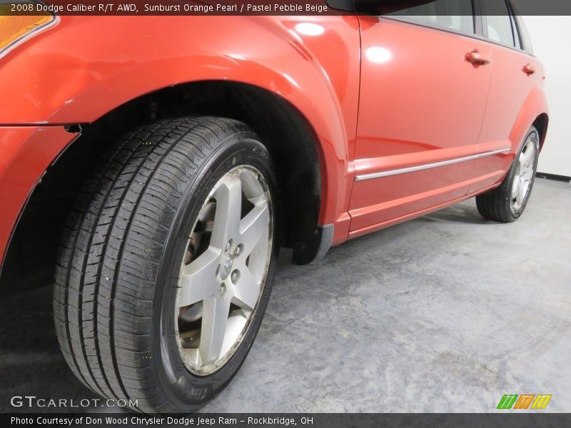 Sunburst Orange Pearl / Pastel Pebble Beige 2008 Dodge Caliber R/T AWD