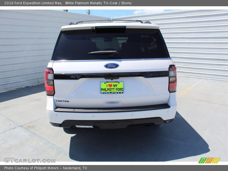 White Platinum Metallic Tri-Coat / Ebony 2019 Ford Expedition Limited Max