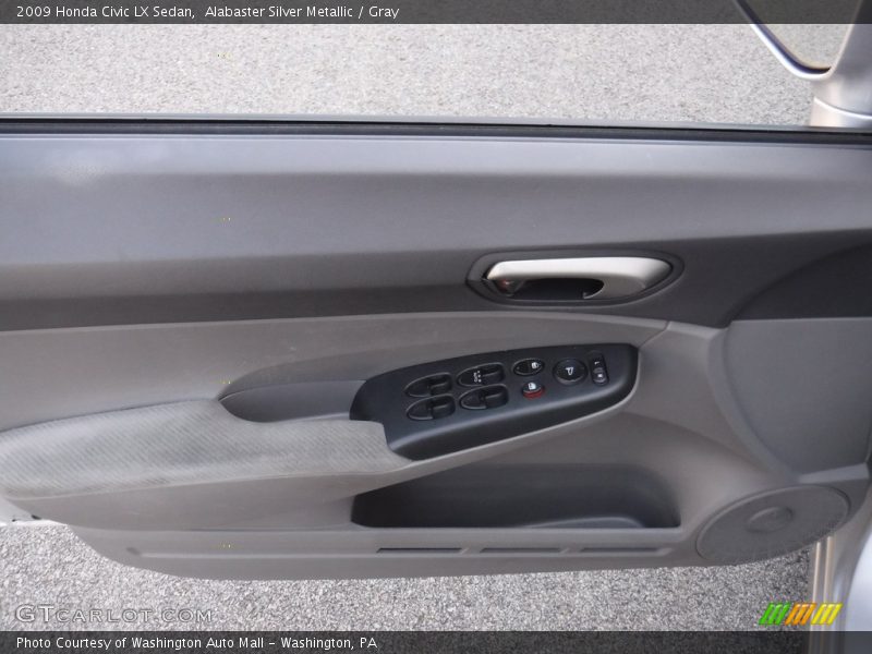 Alabaster Silver Metallic / Gray 2009 Honda Civic LX Sedan
