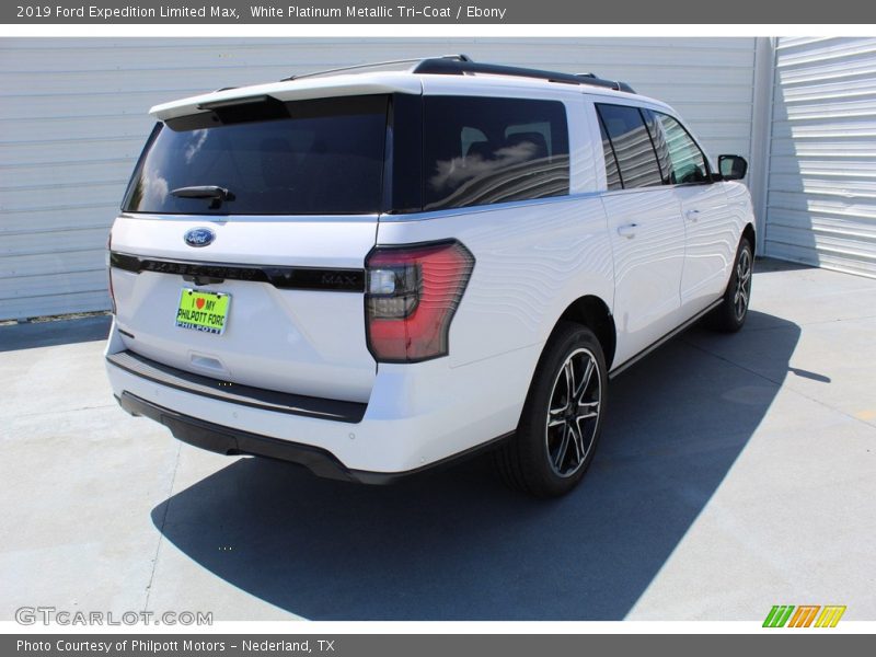 White Platinum Metallic Tri-Coat / Ebony 2019 Ford Expedition Limited Max