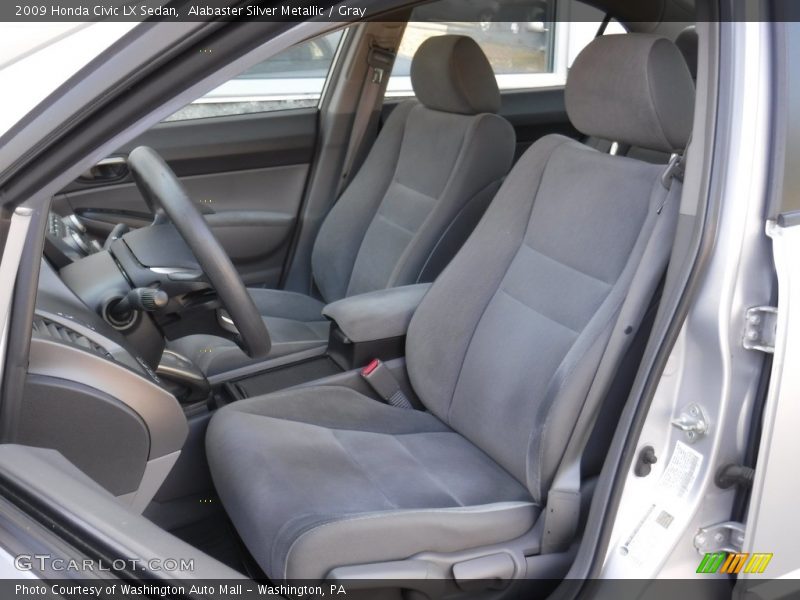 Alabaster Silver Metallic / Gray 2009 Honda Civic LX Sedan